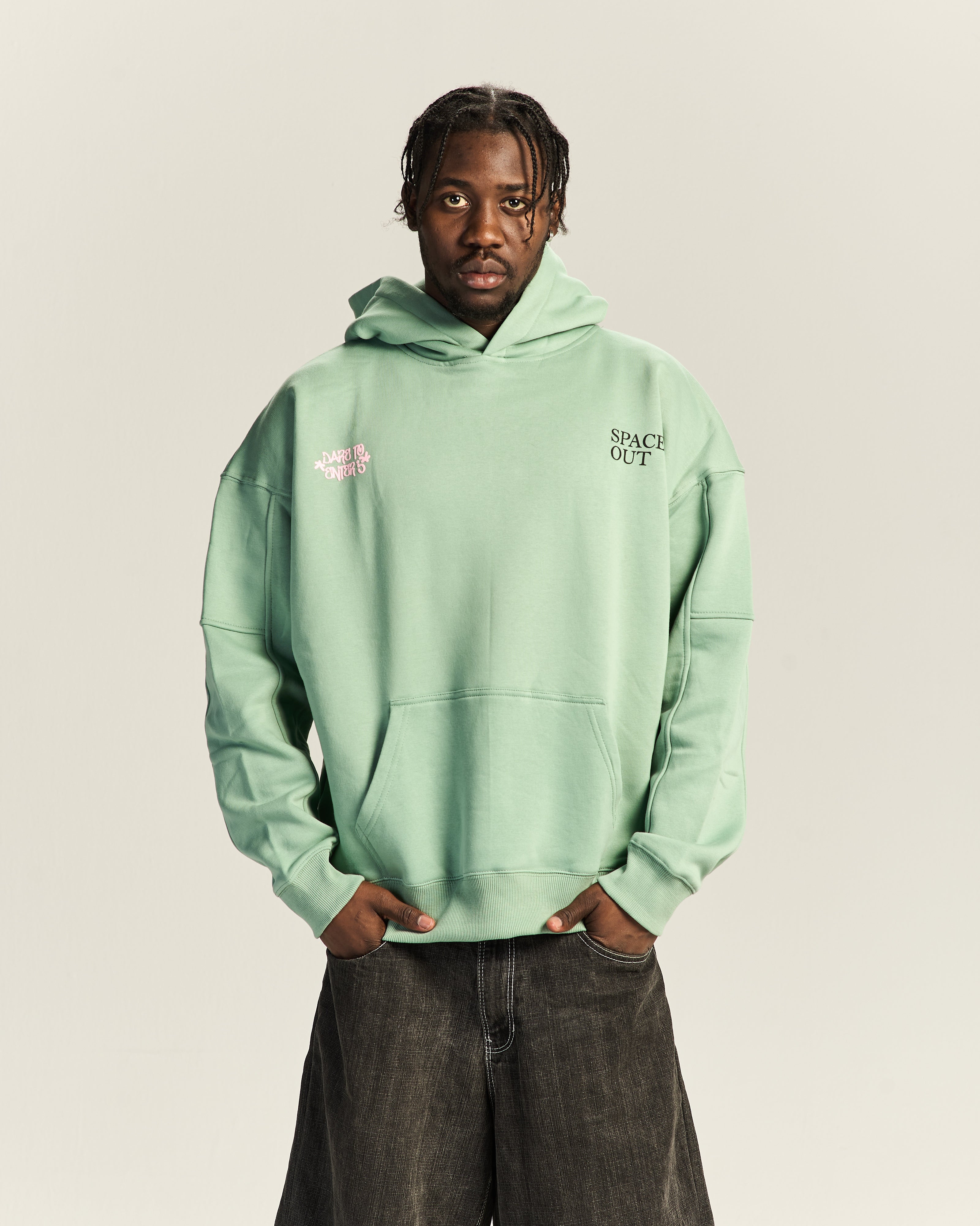 Baron Empain Mint Green Hoodie SPACE.OUT NEW